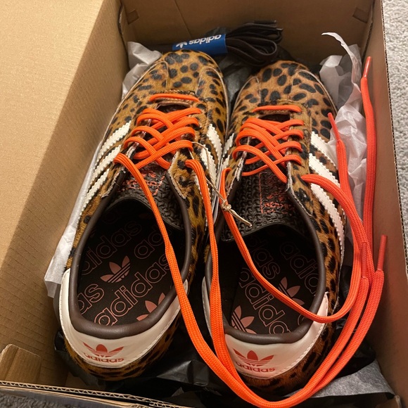 Women's adidas Originals SL 72 OG Leopard Real Fur Size 7 NWT - Picture 4 of 9